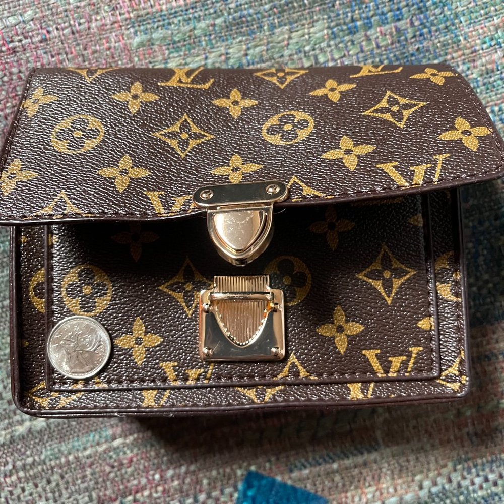 Brown Bag/clutch with chain